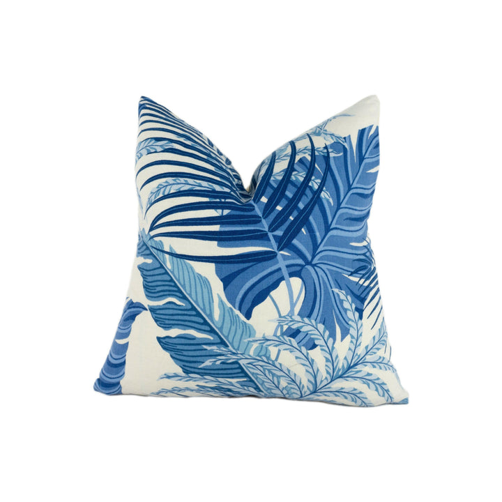 Sanderson - Manila - Blue / Linen - Stunning Designer Cushion Cover Home Décor Throw Pillow.