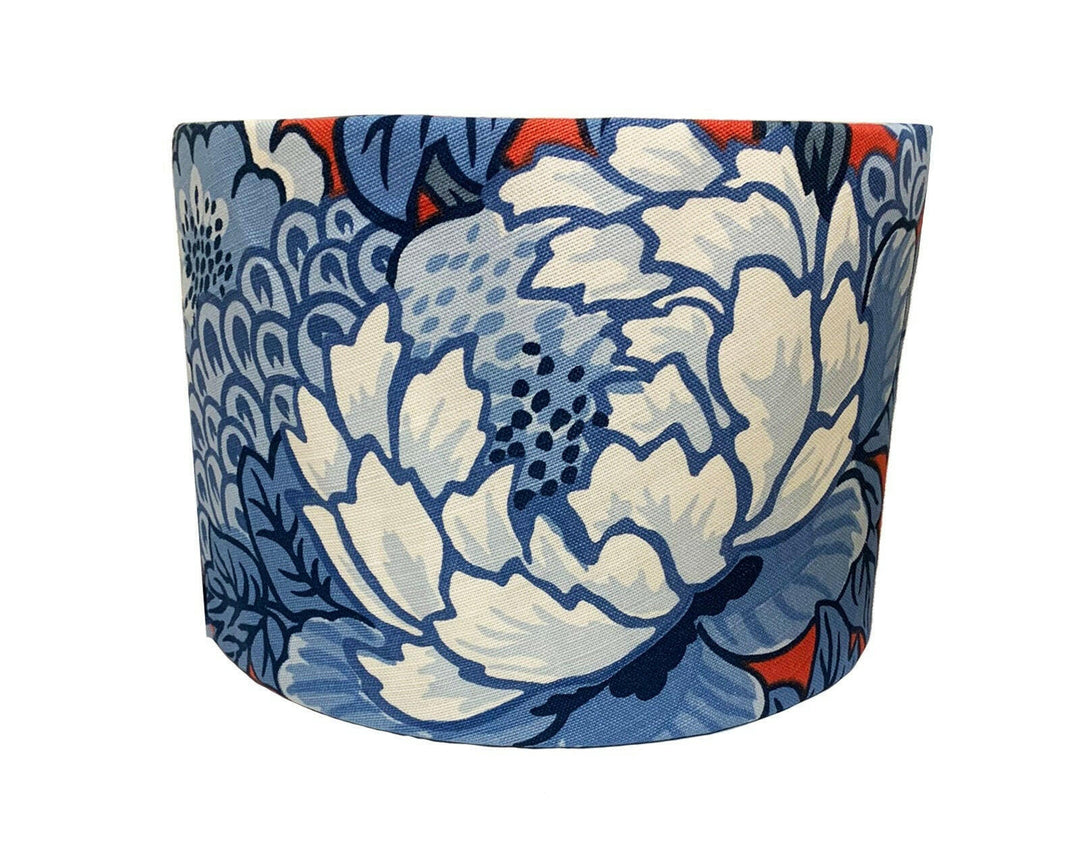 Thibaut - Honshu - Red and Blue - Lampshade Stunning Handmade.