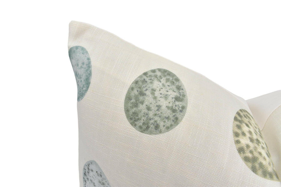 Sanderson - Nest Egg - Eggshell / Ivory - Charming Mottled Watercolour Eggs Designer Cushion Cover - Luxury Throw Pillow - Handmade Home.