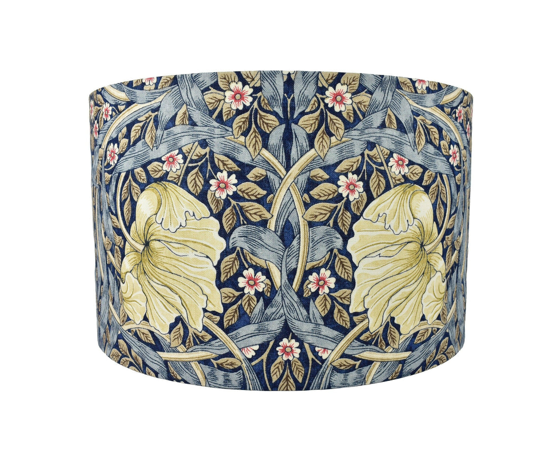 William Morris - Pimpernel - Indigo /Hemp - Lampshade Stunning Handmade Designer Home Decor.