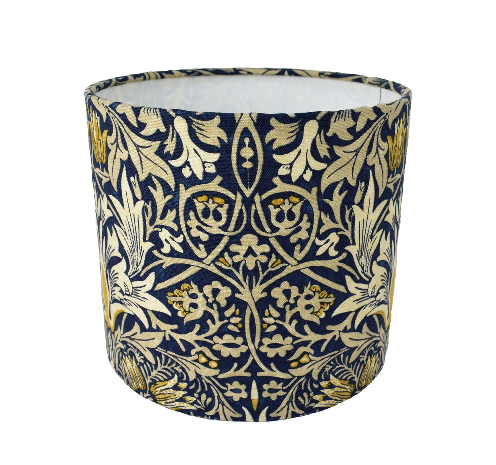 William Morris - Snakeshead - Indigo / Hemp - Lampshade Stunning Handmade.