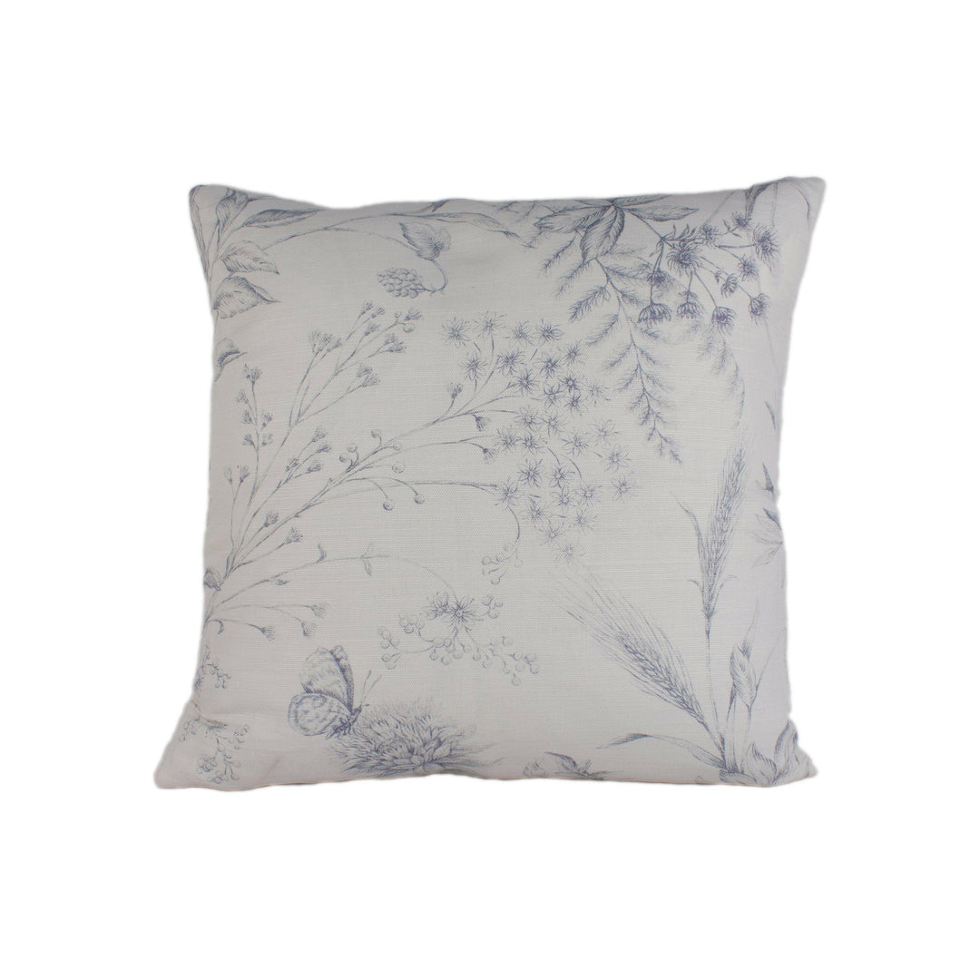 Ralph Lauren - Fern Toile - Charcoal Blue / White - Stunning Designer Cushion Cover Home Décor Throw Pillow.