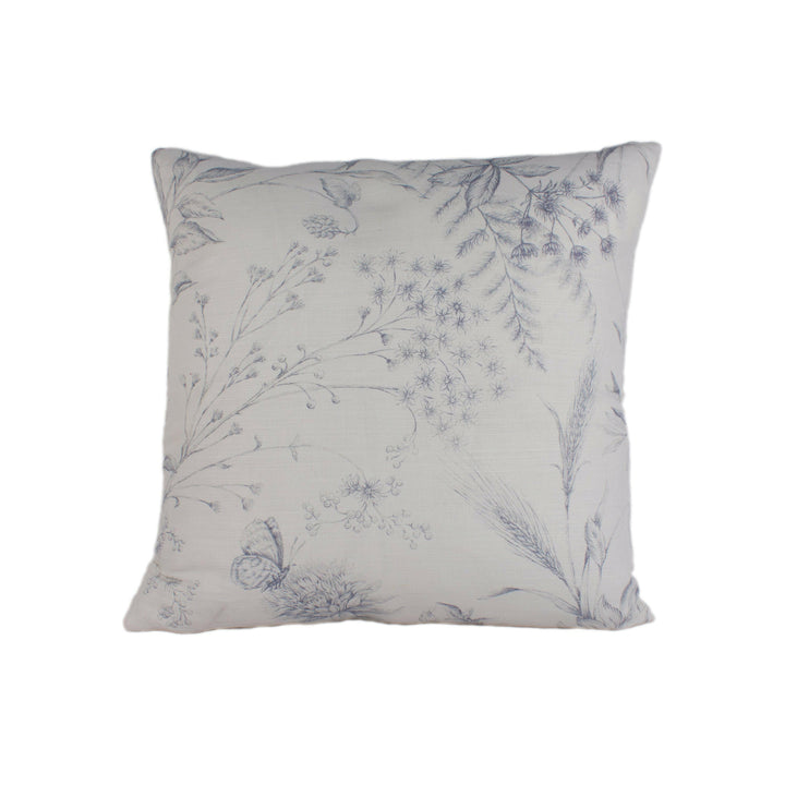 Ralph Lauren - Fern Toile - Charcoal Blue / White - Stunning Designer Cushion Cover Home Décor Throw Pillow.