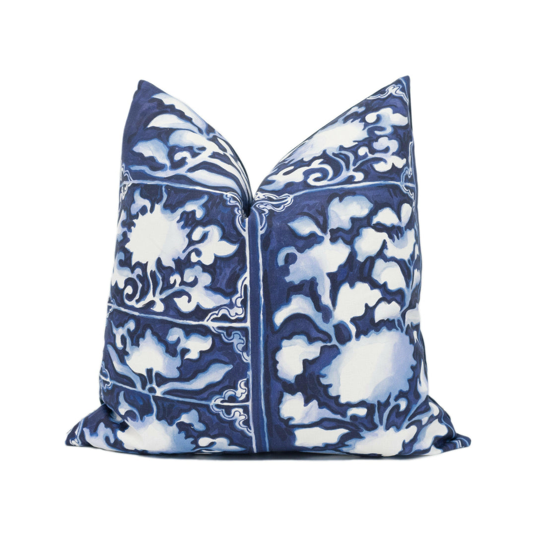 Ralph Lauren - Arita Porcelain Print - Imperial - Rare Porcelain China Inspired Cushion Cover - Handmade Throw Pillow - Designer Home Décor.