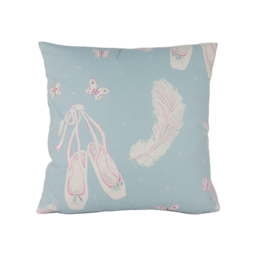 Sanderson - Ballet Shoes - Duckegg - Lovely Designer Ballerina Cushion Cover Kids Gift Home Decor Throw Pillow.