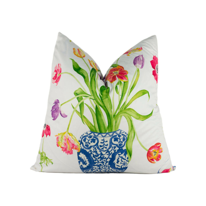 Sanderson - Painters Garden - Violet / Crimson - Stunning Designer Cushion Cover Home Décor Throw Pillow.