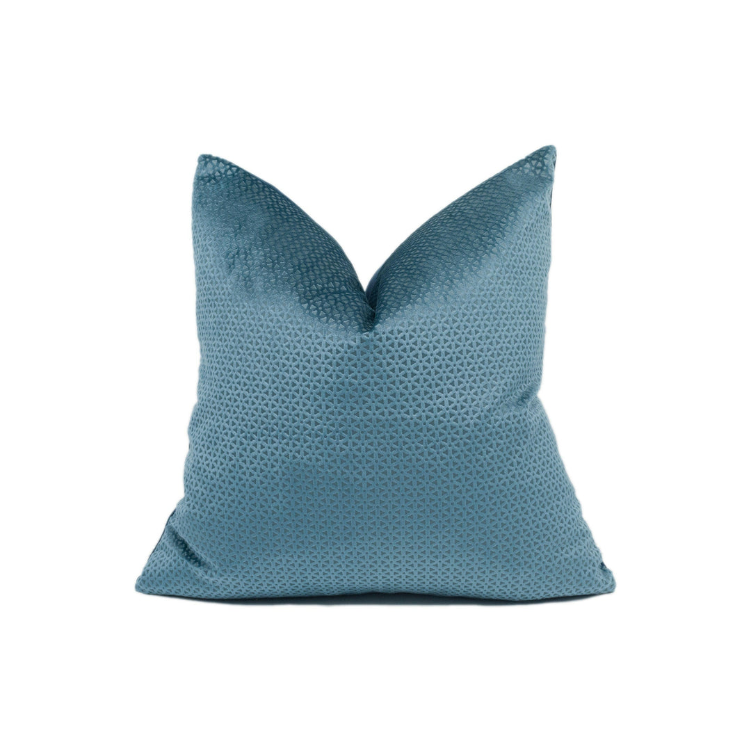 Clarke & Clarke x Studio G - Loreto - Teal - Lovely Textured Velvet Cushion Cover - Handmade Throw Pillow - Designer Home Décor.