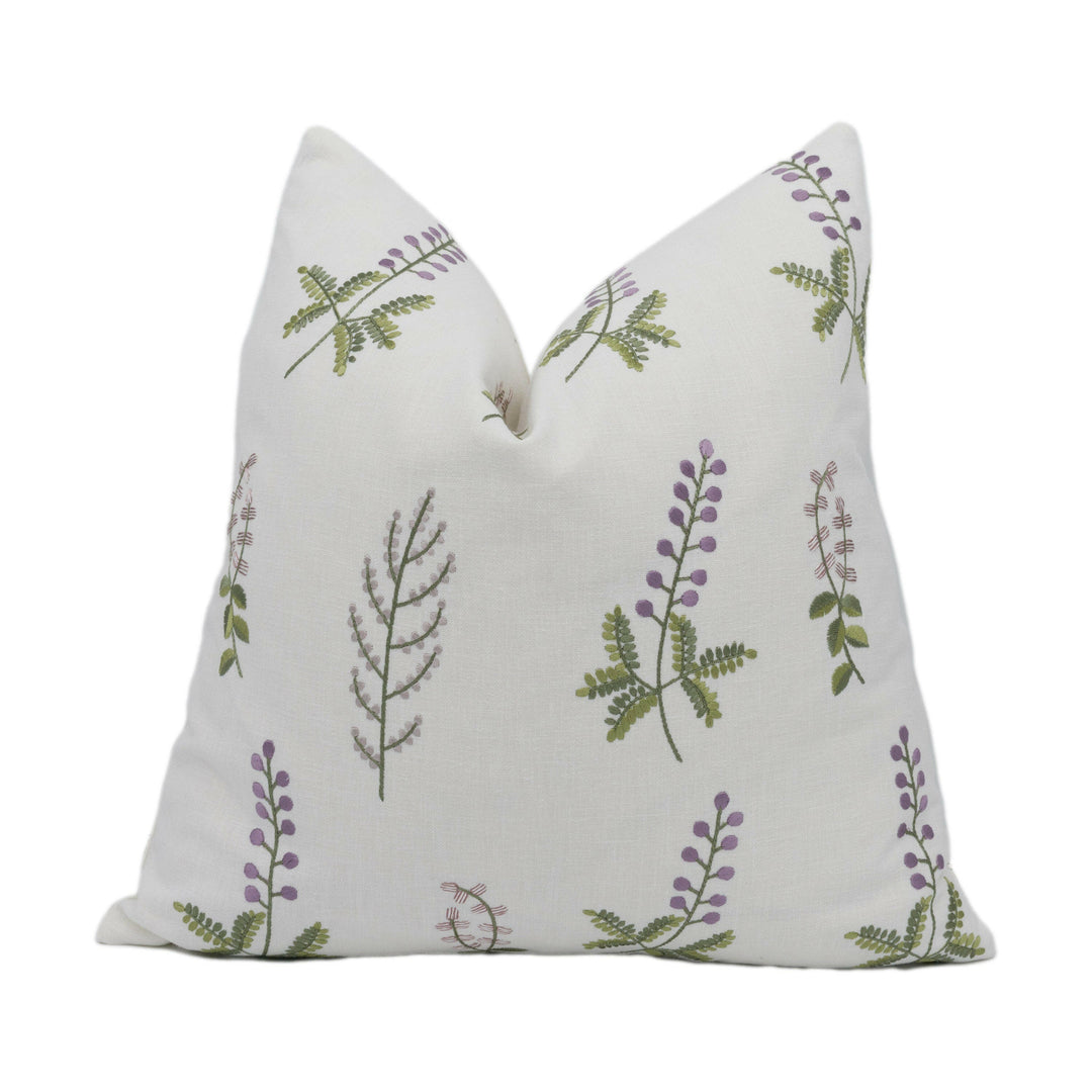 Sanderson - Bilberry - Celadon / Fig - Handmade Cushion Cover Stunning Throw Pillow Designer Home Décor.
