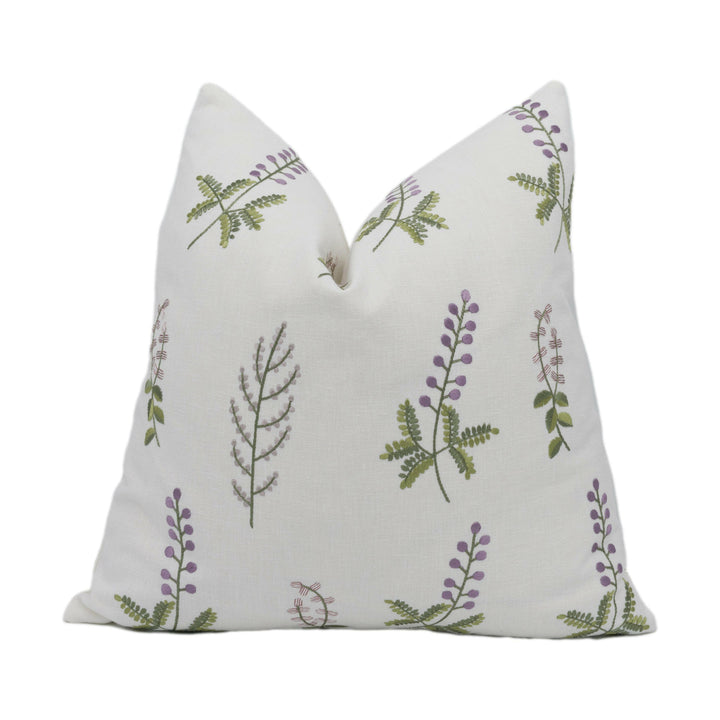 Sanderson - Bilberry - Celadon / Fig - Handmade Cushion Cover Stunning Throw Pillow Designer Home Décor.
