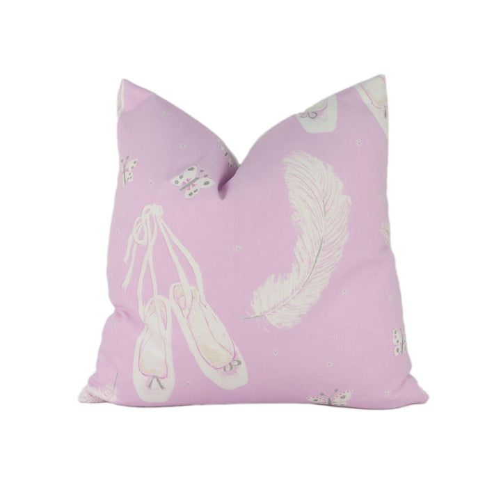Sanderson - Ballet Shoes - Pink - Lovely Designer Ballerina Cushion Cover Kids Gift Home Decor Throw Pillow.
