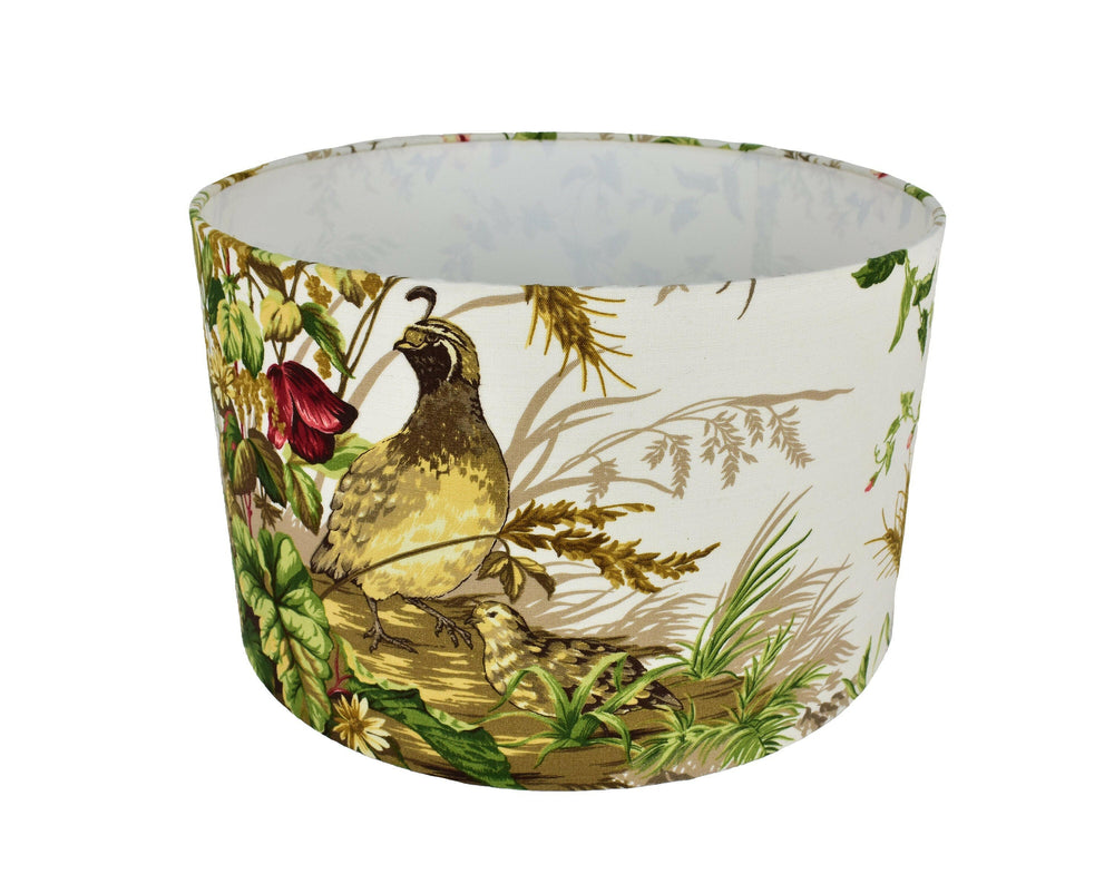 Scalamandre - Edwins Covey - White / Multi - Lampshade Stunning Handmade.