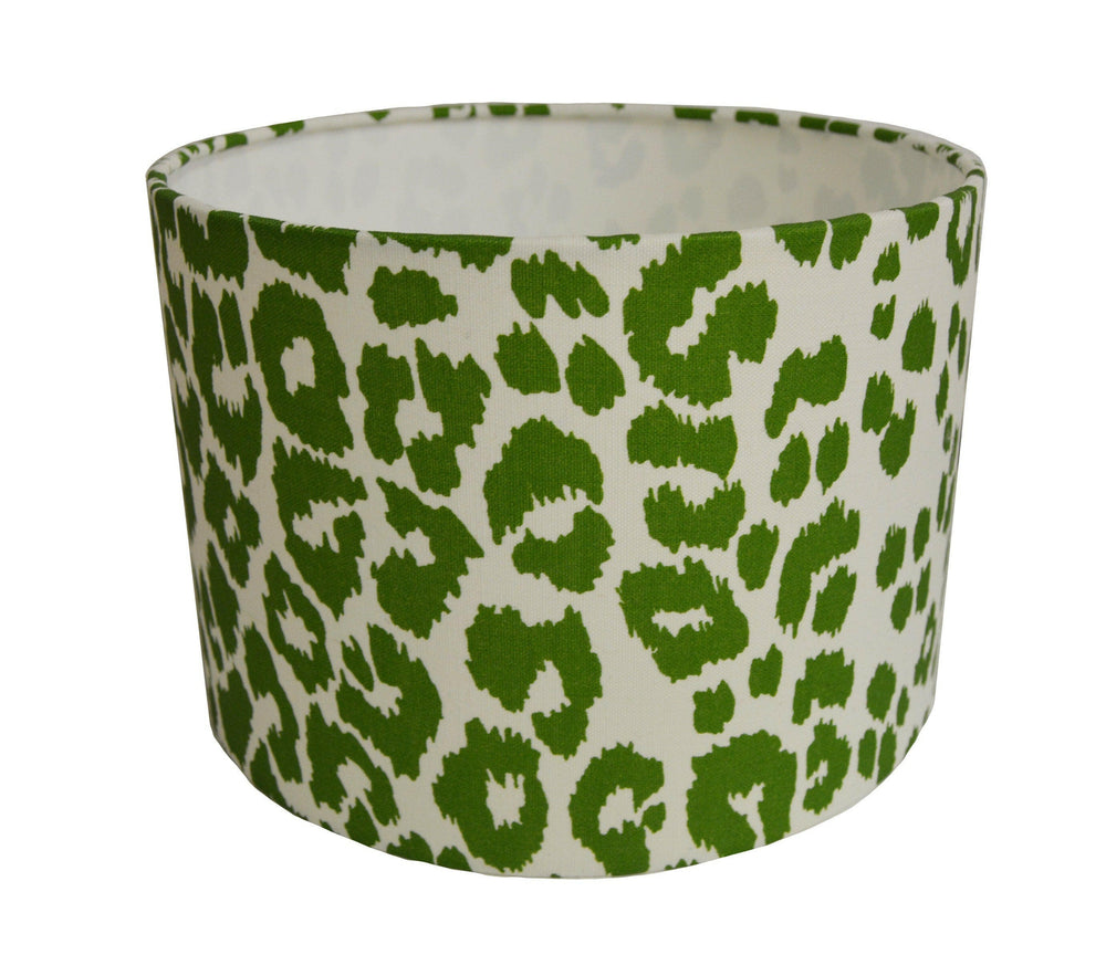 Schumacher - Iconic Leopard - Green - Lampshade Stunning Handmade.