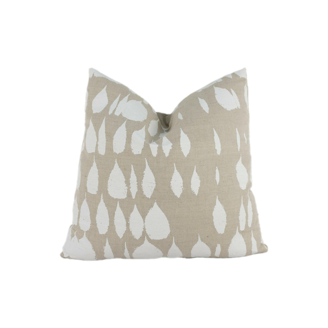 Schumacher - Queen of Spain - Natural - Painterly Mid-Century Designer Cushion Cover - Handmade Throw Pillow - Luxury Home Decor.