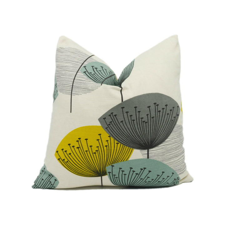 Sanderson - Dandelion Clocks - Chaffinch Cushion Cover Throw Pillow Designer Home Decor.
