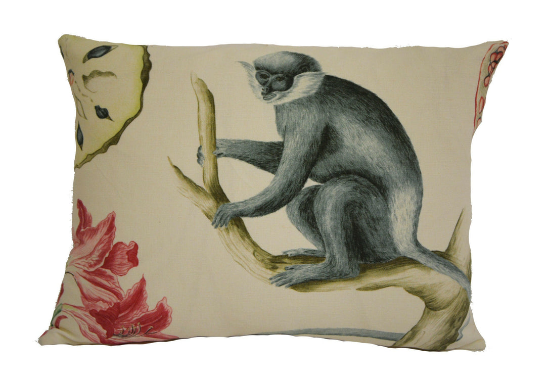 Sanderson - Capuchins - Chintz - Cushion Cover Throw Pillow Designer Home Decor.