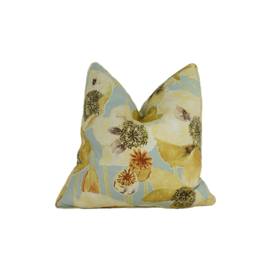 Sanderson - Embleton - Sienna / Dove - Self Piped Cushion Cover Throw Pillow Designer Home Decor.