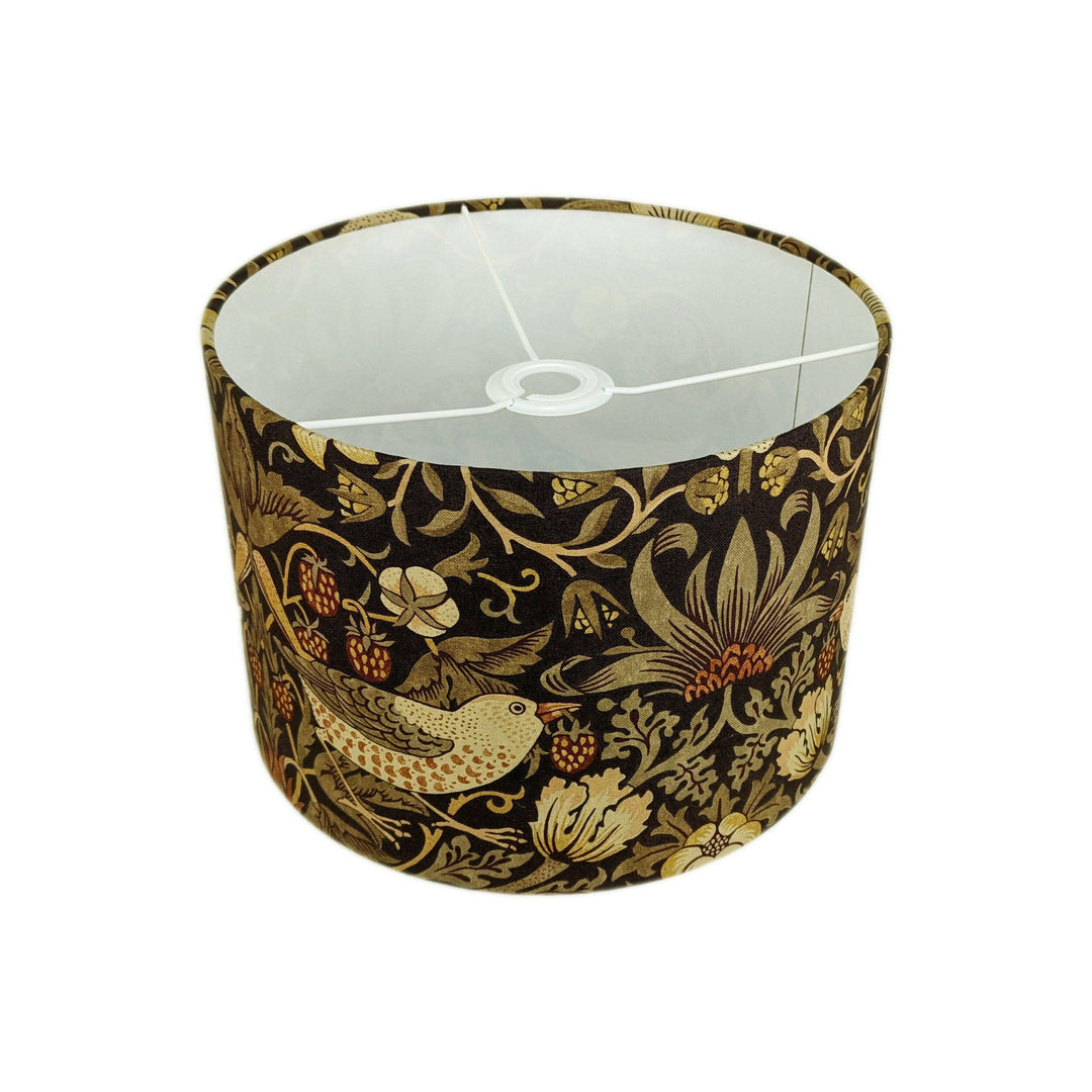 William Morris - Strawberry Thief - Grape / Gold - Lampshade Stunning Handmade.