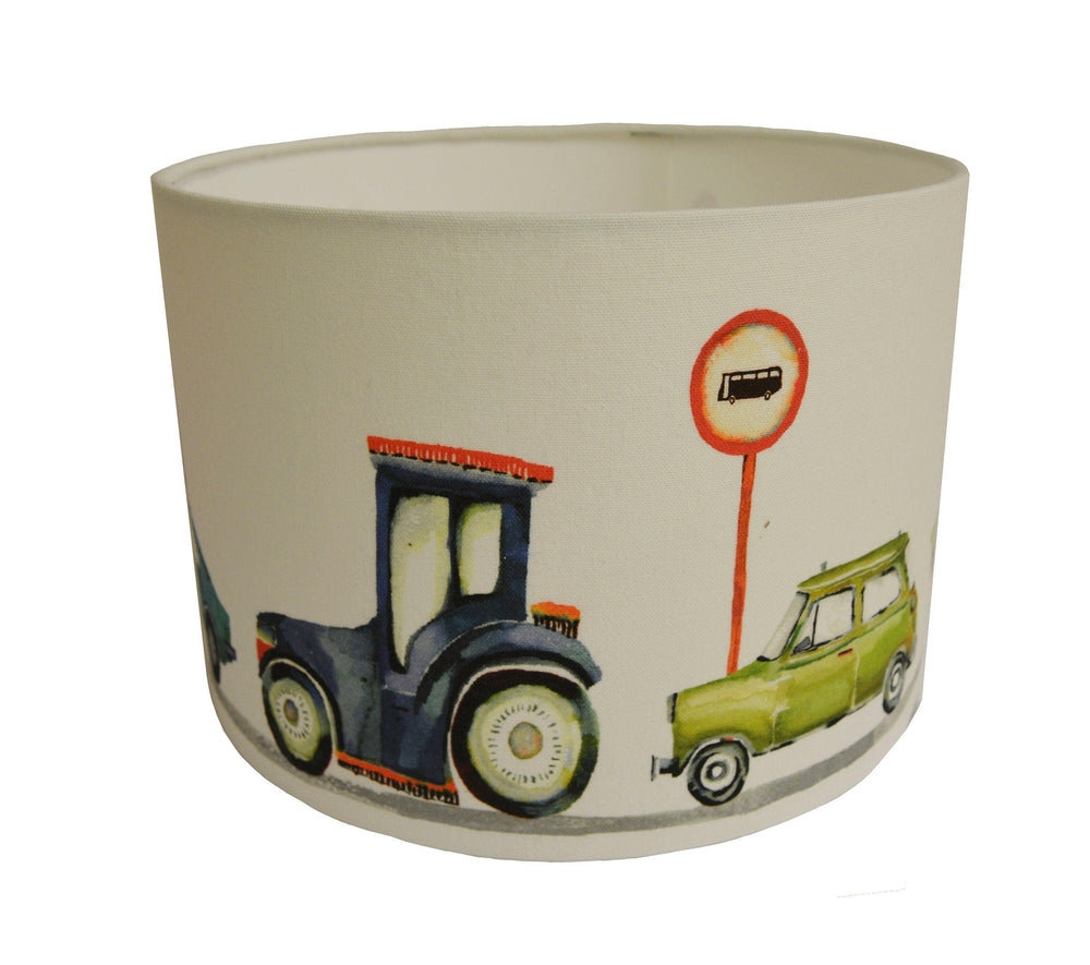 Prestigious Textiles - On The Road - Red - Lampshade Stunning Handmade.