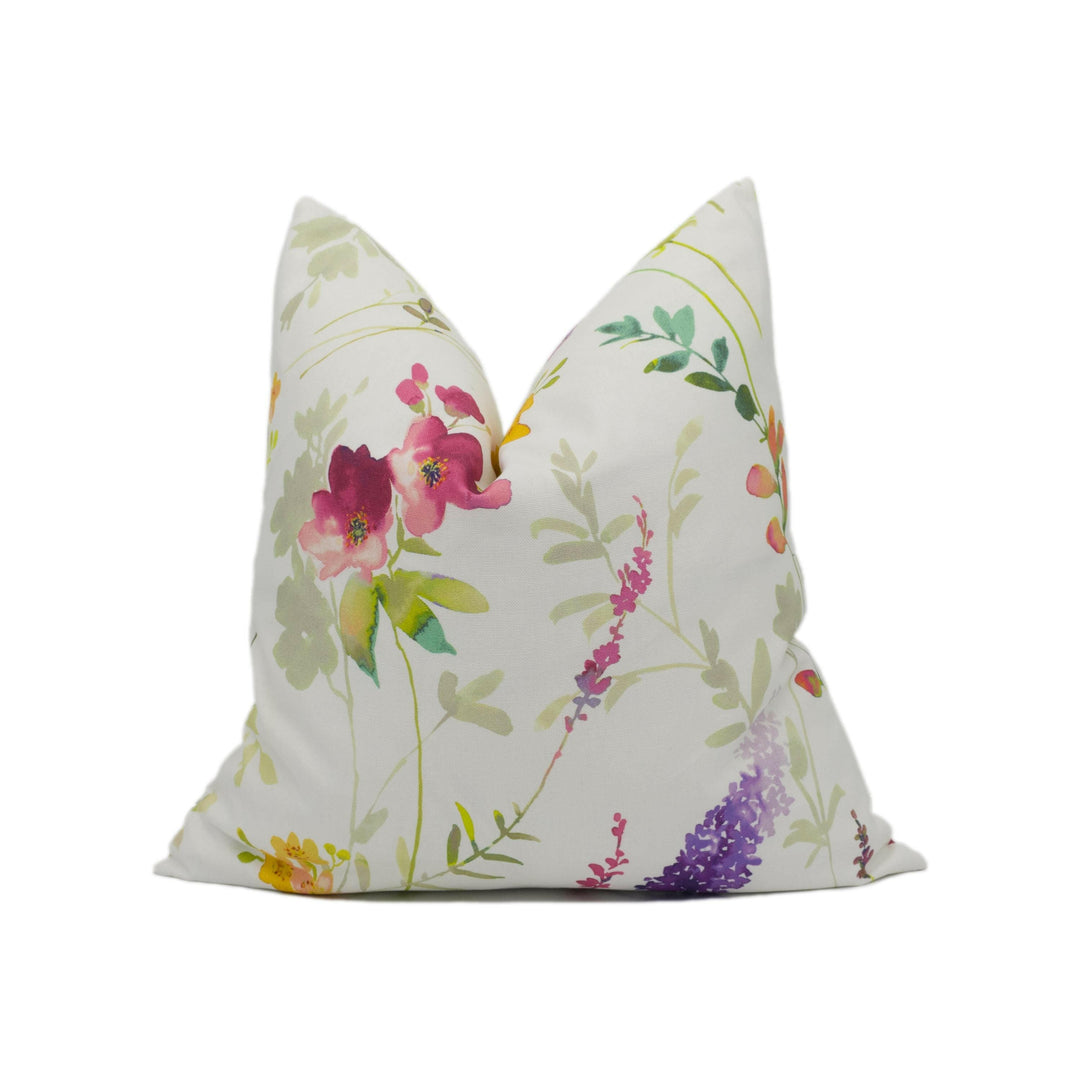 Prestigious Textiles - Tuileries - Blossom - Wildflower Floral Cushion Cover - Handmade Throw Pillow - Designer Home Décor.