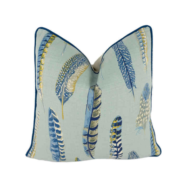 Sanderson - Lismore - Indigo / Silver - Cushion Cover Throw Pillow Designer Home Decor.