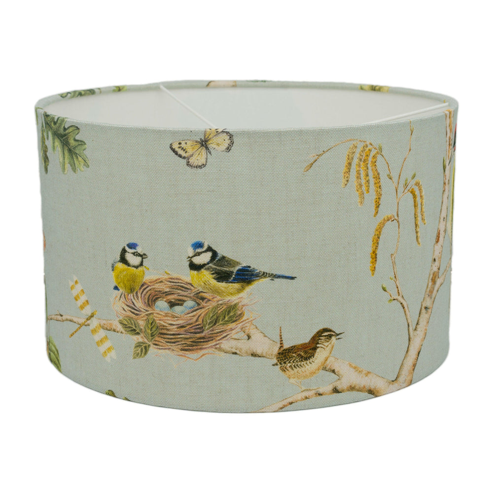 Sanderson - Woodland Chorus - Sky Blue / Multi  - Lampshade Stunning Handmade.