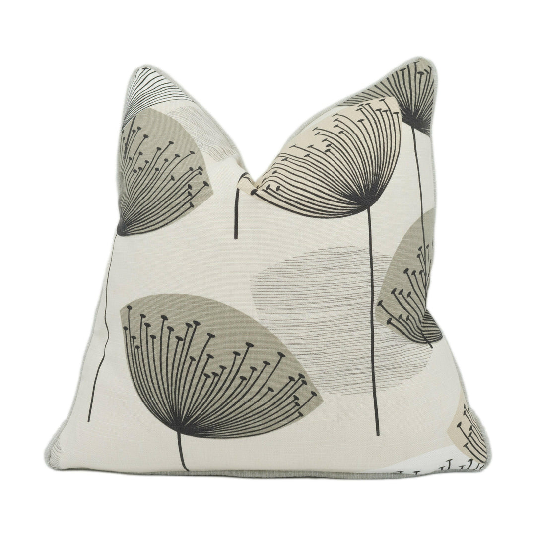 Sanderson - Dandelion Clocks - Neutral - Cushion Cover Throw Pillow Designer Home Decor.