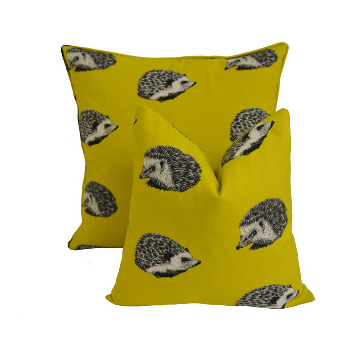 Prestigious Textiles - Hedgehog - Jonquil - Designer Cushion Cover Home Decor Throw Pillow.