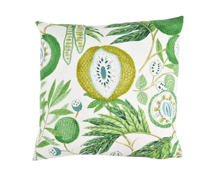 Sanderson - Jackfruit - Botanical Green - Cushion Cover Throw Pillow Designer Home Decor.