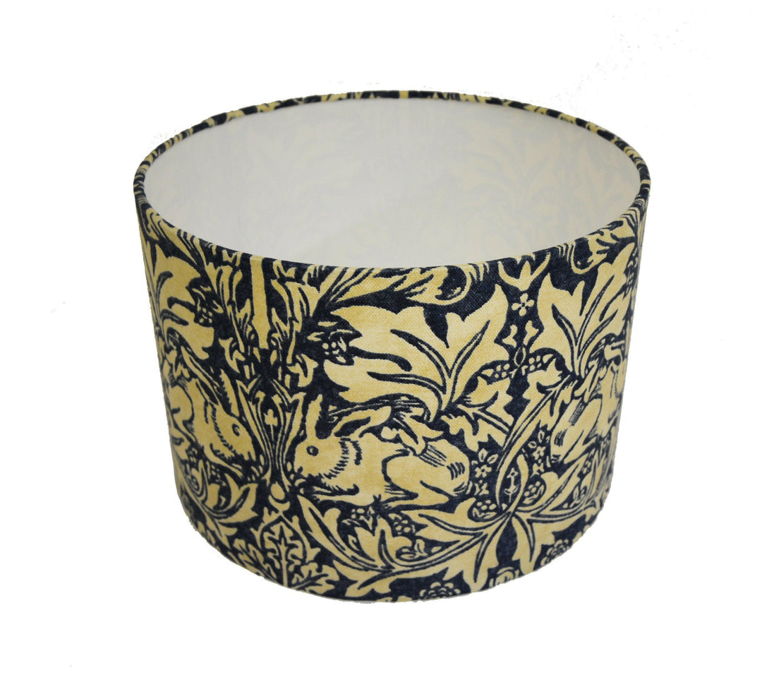 William Morris - Brer Rabbit - Indigo / Vellum - Lampshade Stunning Handmade.