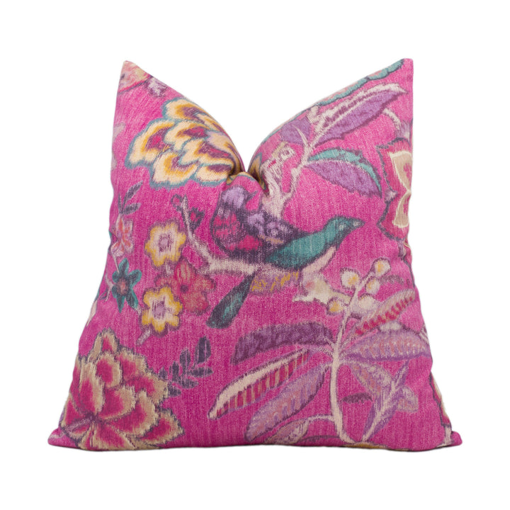 Sanderson - Indra Flower - Hibiscus - Stunning Handmade Cushion Cover Designer Throw Pillow Home Décor.
