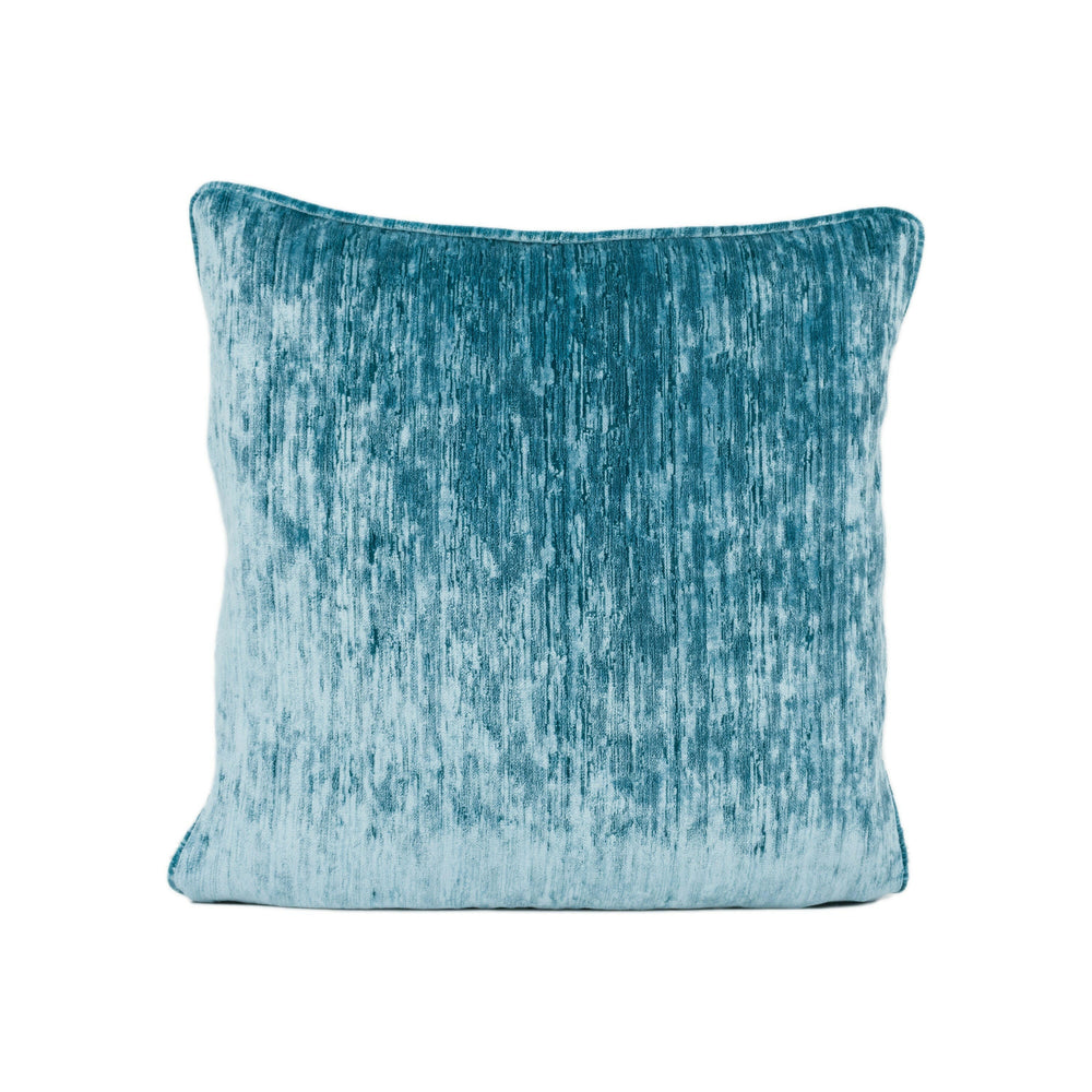 Sanderson - Icaria - Turquoise - Sumptuous Piped Velvet Cushion Cover Handmade Throw Pillow Designer Home Décor.