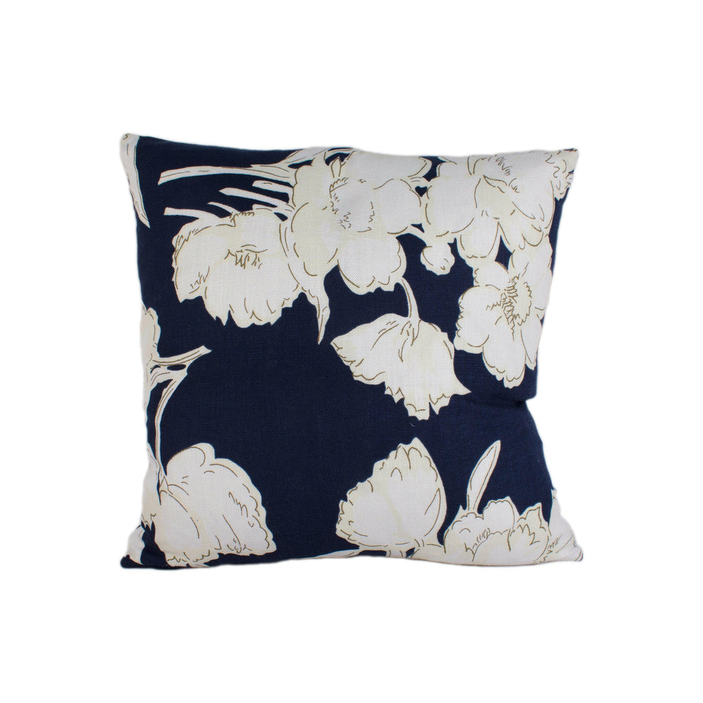 Ralph Lauren - Constance Floral - Resort Navy - Stunning Designer Cushion Cover Home Décor Throw Pillow.