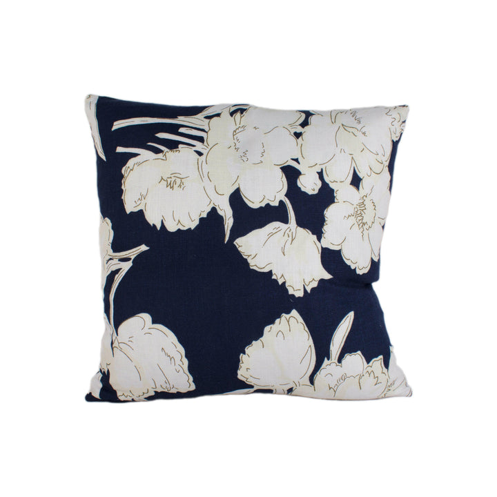 Ralph Lauren - Constance Floral - Resort Navy - Stunning Designer Cushion Cover Home Décor Throw Pillow.