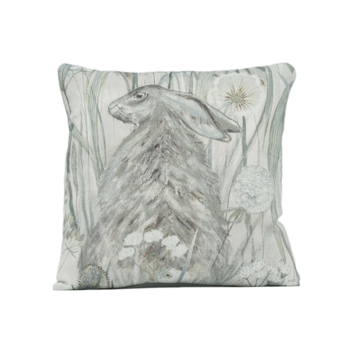 Sanderson - Dune Hares - Mist / Pebble - Delightful British Winter Seascape Designer Cushion Cover - Luxury Throw Pillow - Handmade Home Dec.