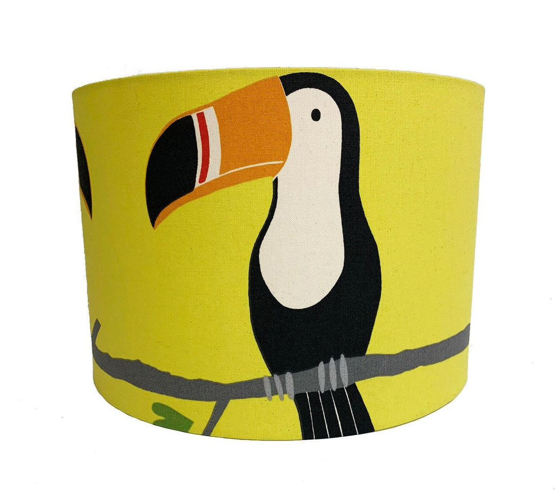 Scion - Terry Toucan - Tangerine / Charcoal / Maize - Lampshade Stunning Handmade.