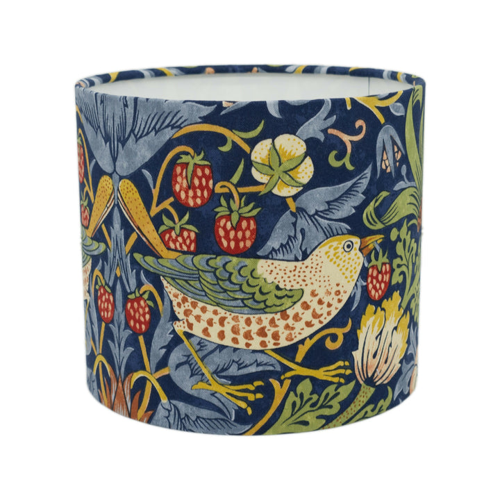 William Morris - Strawberry Thief - Indigo/Mineral - Lampshade Stunning Handmade.