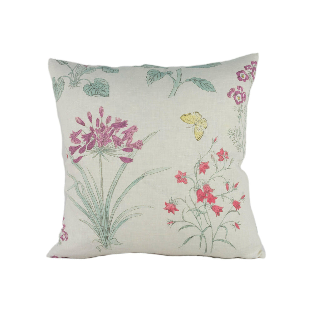 Sanderson - Harebells & Violets - Peony / Bayleaf - Stunning Designer Cushion Cover Home Décor Throw Pillow.