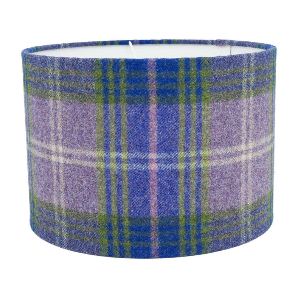 Abraham Moon - Mr Straw's House - Heather - Lampshade Stunning Handmade, Drum Plaid Lamp Shade, Home Décor.