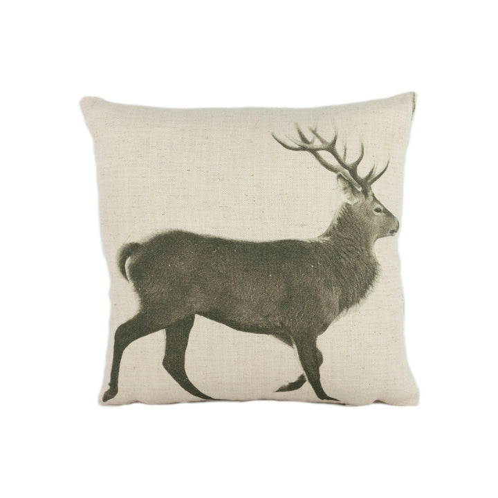 Sanderson - Evesham Deer - Linen / Chalk - Cushion Cover Throw Pillow Designer Home Decor.