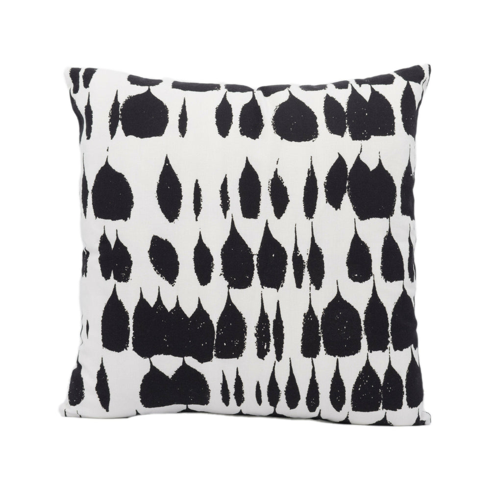 Schumacher - Queen of Spain - Black - Painterly Mid-Century Designer Cushion Cover - Handmade Throw Pillow - Luxury Home Decor.
