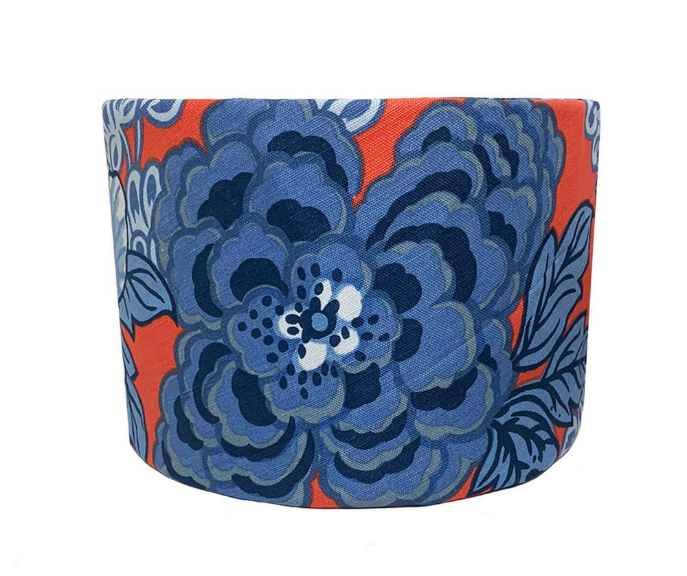 Thibaut - Honshu - Red and Blue - Lampshade Stunning Handmade.