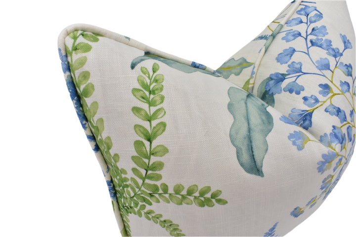 GP & J Baker - Ferndown – Blue – Cushion Cover – Meadow Floral Cotton-Linen
