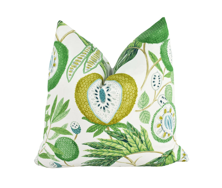Sanderson - Jackfruit - Botanical Green - Cushion Cover Throw Pillow Designer Home Decor.