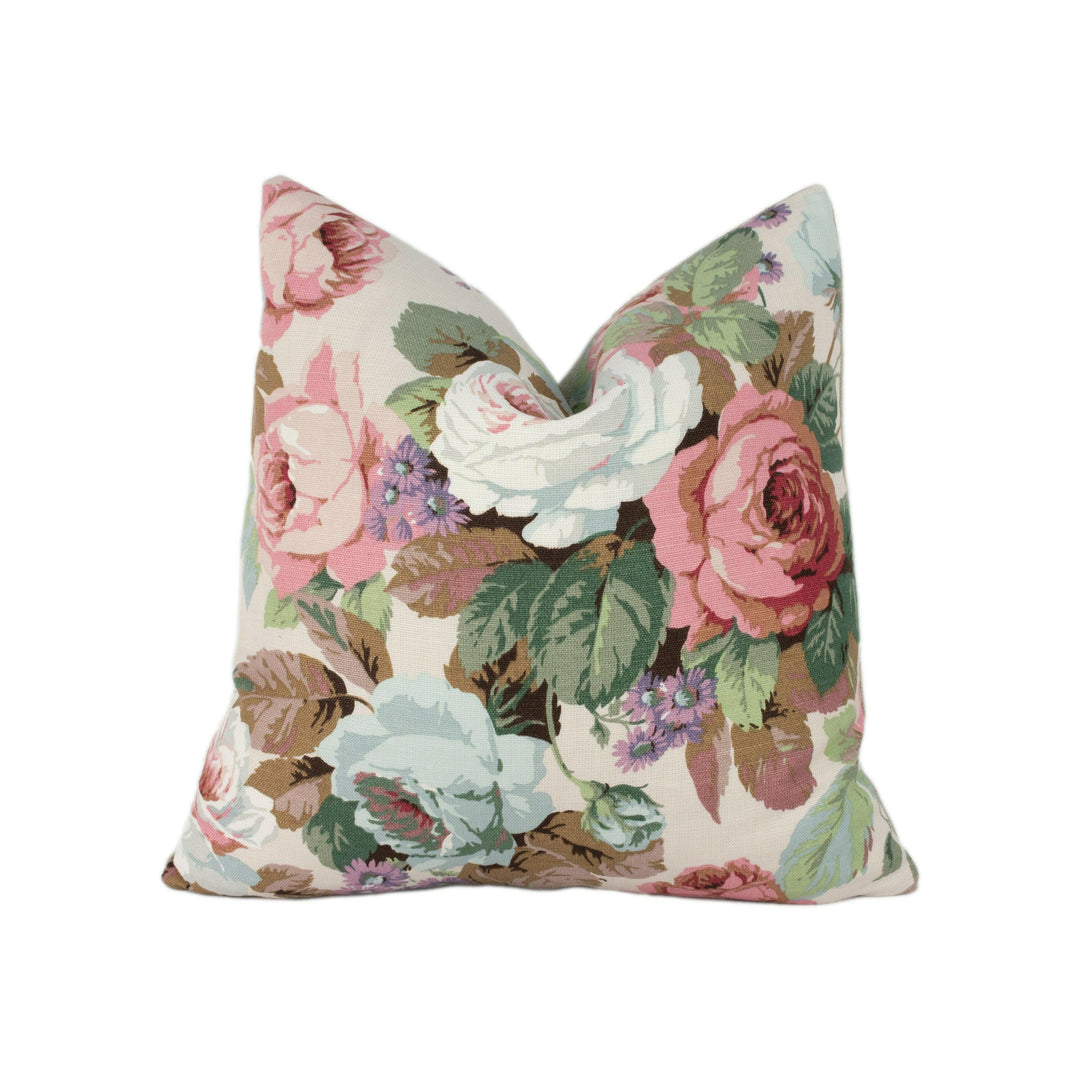 Sanderson - Chelsea - Ivory / Duckegg - Cushion Cover Throw Pillow Designer Home Decor.