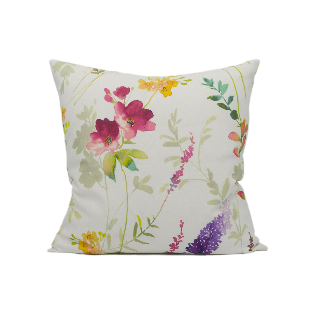Prestigious Textiles - Tuileries - Blossom - Wildflower Floral Cushion Cover - Handmade Throw Pillow - Designer Home Décor.