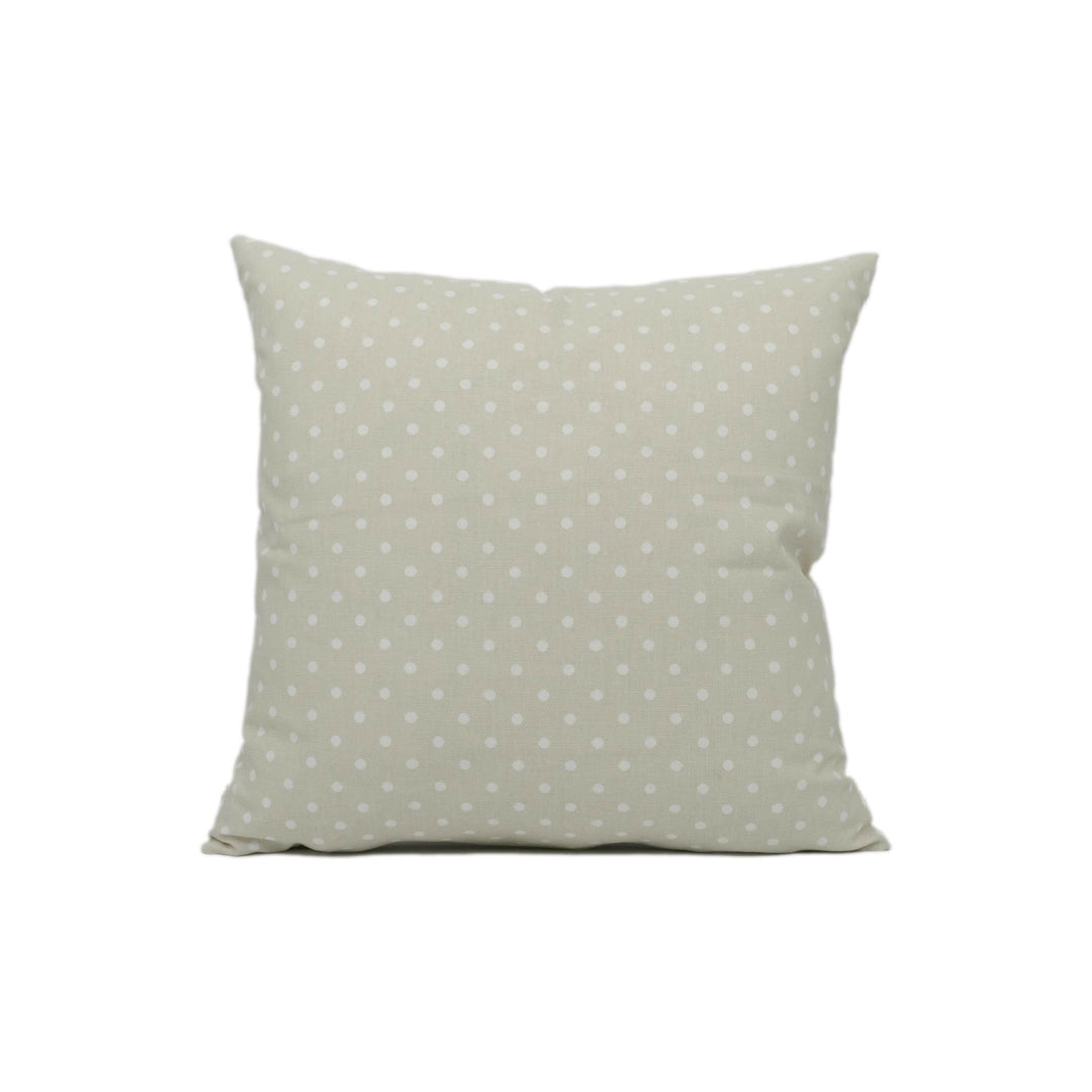 Prestigious Textiles - Nancy - Linen - Neutral Beige Polka Dot Cushion Cover - Handmade Throw Pillow - Designer Home Décor.