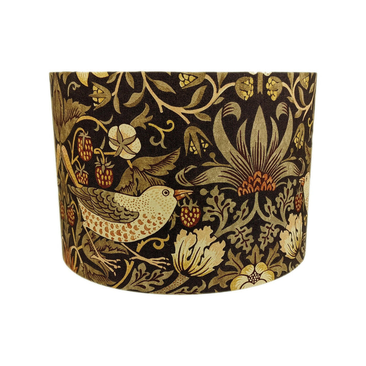 William Morris - Strawberry Thief - Grape / Gold - Lampshade Stunning Handmade.