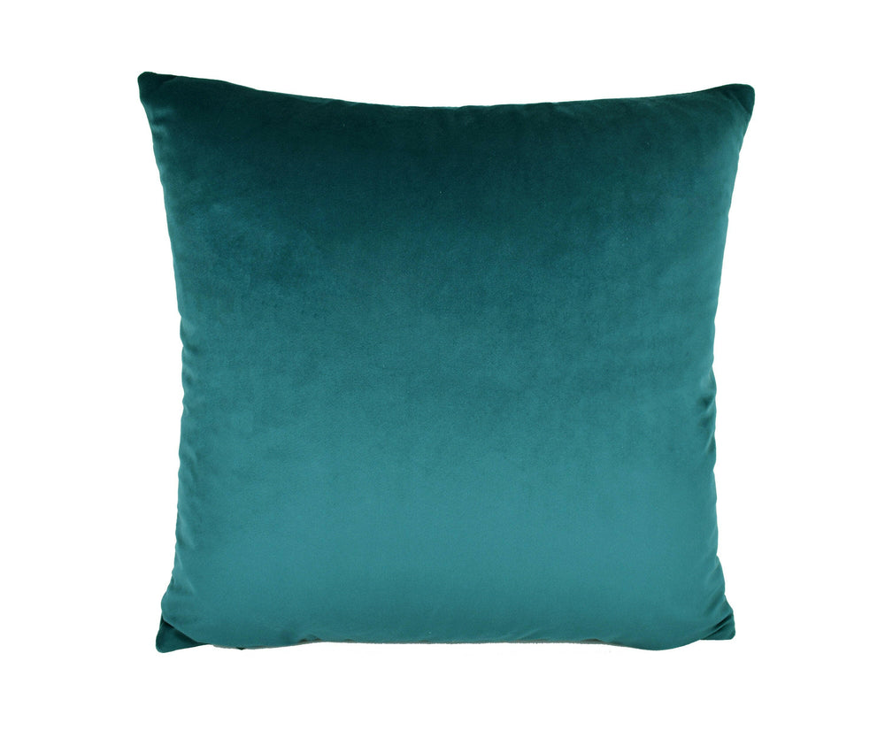Sumptuous Designer Teal Velvet Cushion Cover - Handmade Throw Pillow Designer Home Decor.