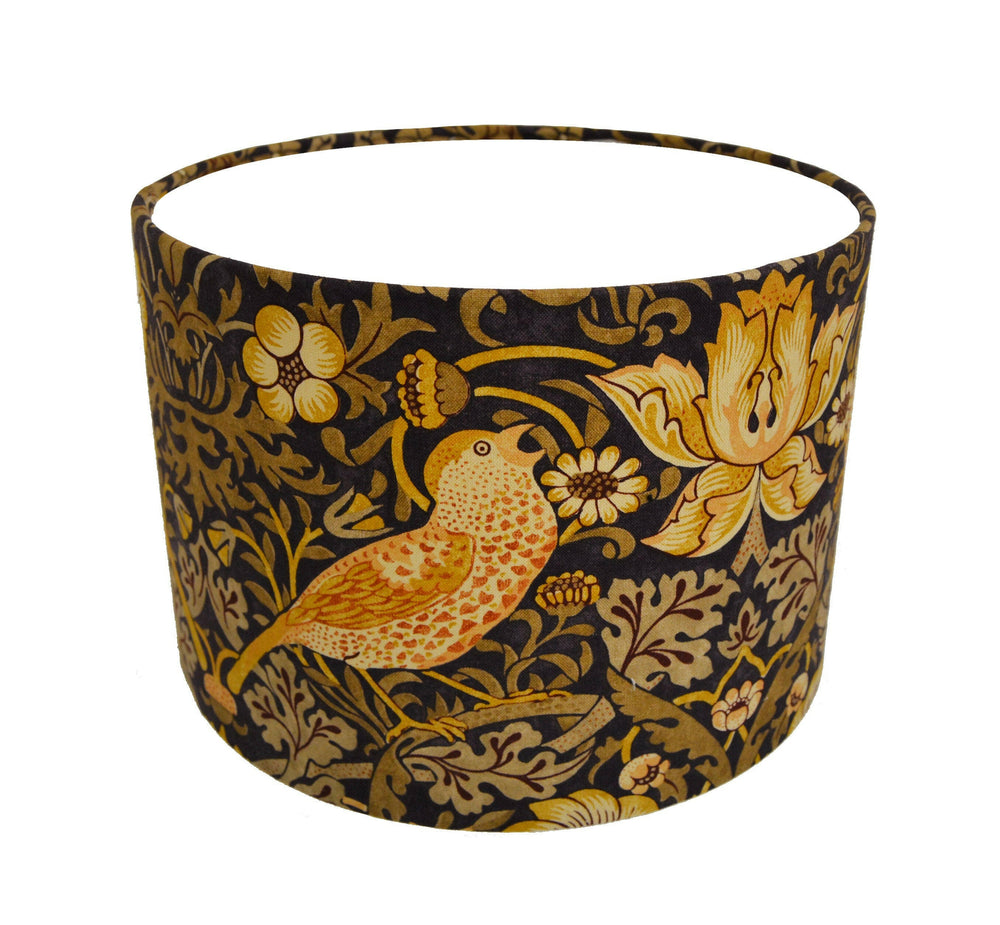 William Morris - Strawberry Thief - Grape / Gold - Lampshade Stunning Handmade.