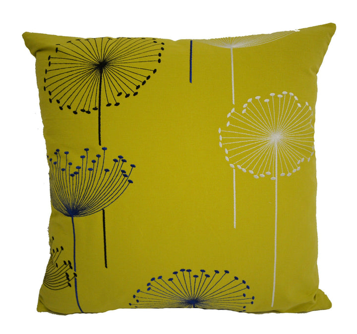 Sanderson - Dandelion Embroidery - Cushion Cover Throw Pillow Designer Home D8ecor.